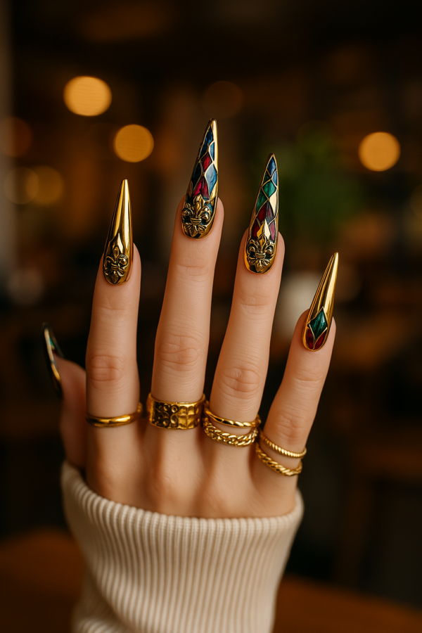 Crownfire Legacy - Ornate Gold Claws for Modern Royalty - Image 2