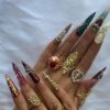 Gilded Mirage - Majestic Gold Filigree in Opal Haze - Image 5