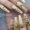 Gilded Mirage - Majestic Gold Filigree in Opal Haze