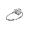 9ct white gold i love you ring - Image 3
